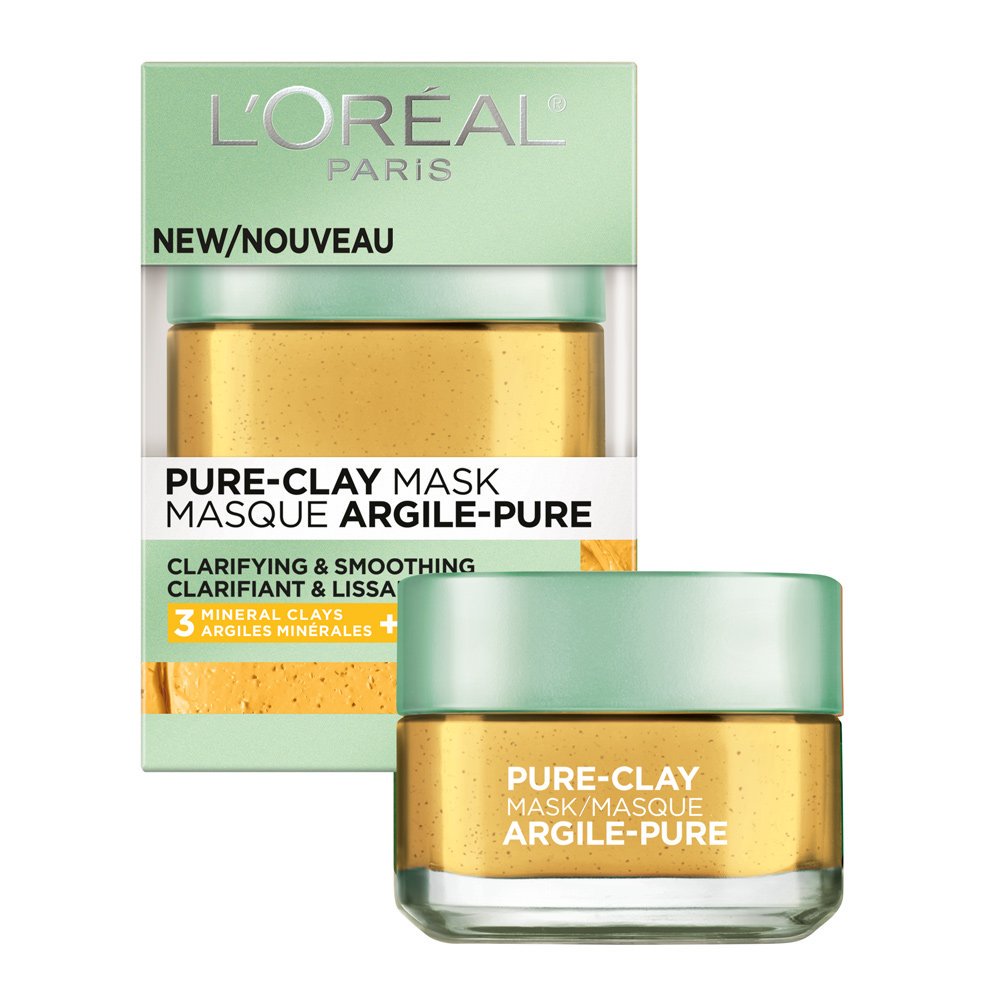 L'Oréal Paris Skincare PureClay Face Mask with Yuzu Lemon for Rough