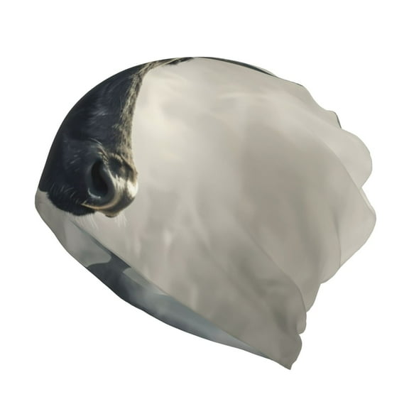 Honeii Mystical Bull in Fog Print Winter Beanie Daily Hat - Thermal Polar Fleece Ski Running Hat Skull Cap for Men and Women,Beanie