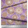 thumbnail image 3 of Soimoi Poly Georgette Fabric Floral Mandala Artistic Print Fabric by The Yard 42 Inch Wide, 3 of 3