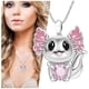 thumbnail image 3 of Collar y Dije de Ajolote High Monaco AxolotlNeck03 3 Pzas Plata/Rosa Metal, 3 of 5