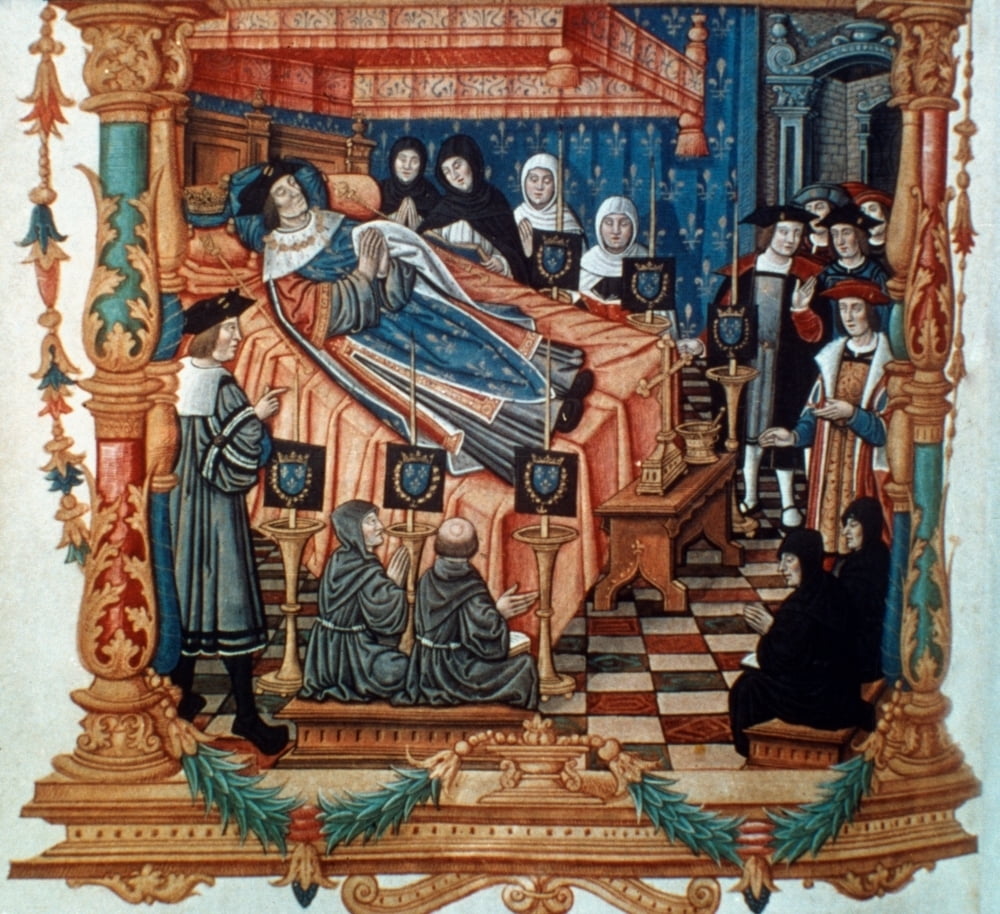 King Louis Xi Of France N(1423-1483) King Of France 1461-83 The Death Of Louis Xi At His Castle ...