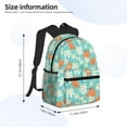 thumbnail image 4 of Lsque Cute Sloth on Floral Tree Classic Casual Backpack - Large Capacity Water-Resistant Backpack for School, Work, Travel, and Outdoor Activities, 4 of 8