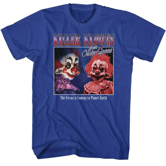 Killer Klowns From Outer Space Glamour Shot Royal T-Shirt