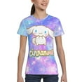 thumbnail image 4 of Sanrio Cinnamoroll Kids T-Shirt 3d Printed Graphic T-Shirts Boys And Girls Short Sleeve Shirts For Youth Kids X-Small, 4 of 6
