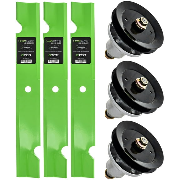 8TEN Blade Spindle Kit for Exmark 1-654586 103-2518 52-inch Decks MK1009962