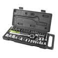 thumbnail image 4 of 40-Piece Carbon Steel Mechanics Tool Set - Premium Home & Auto Repair Socket Kit with Storage Case, Includes Sockets, Handles, Conversion Heads & Extensions, Durable & Corrosion-Resistant, Ideal for, 4 of 6