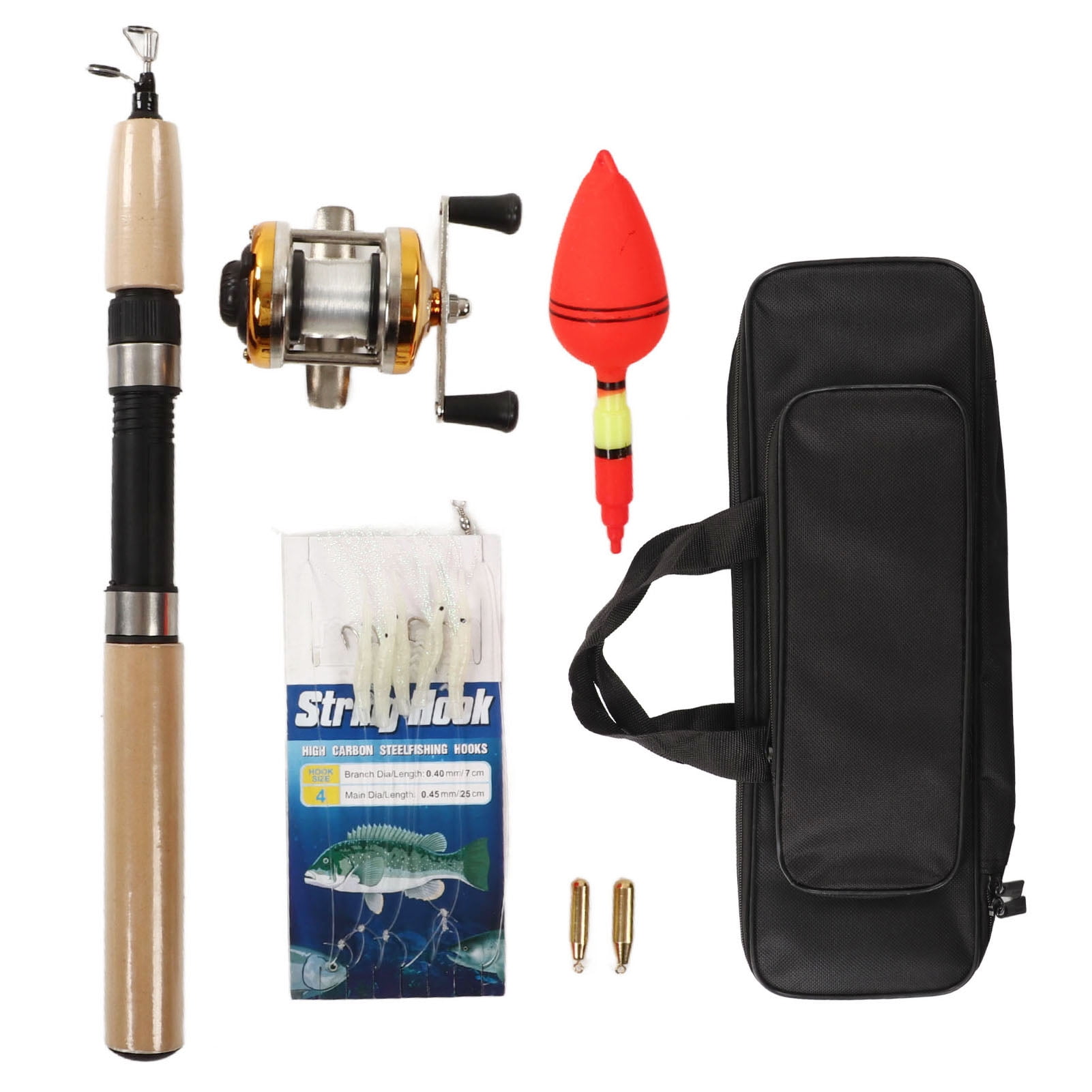 Ice Fishing Rod, Stainless Steel Ice Fishing Pole Copper Ultralight  For Outdoor