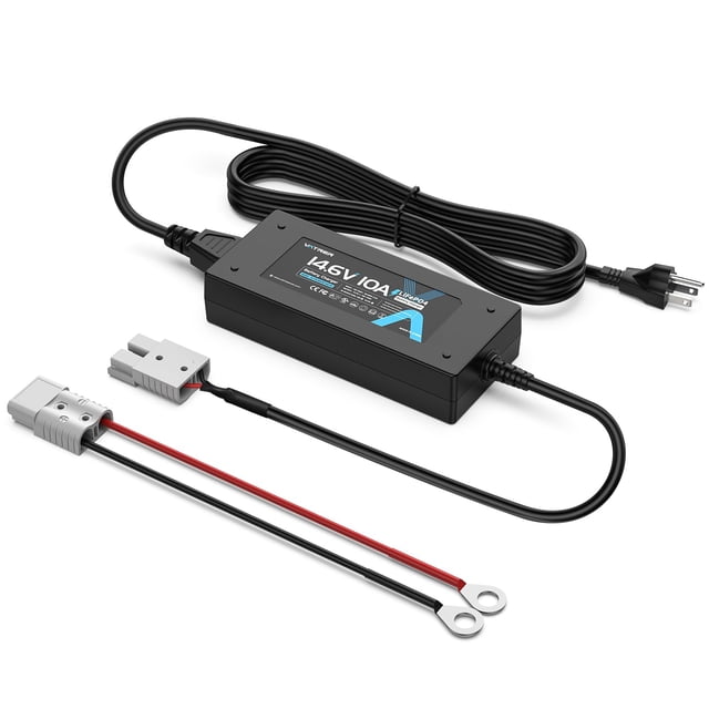 Cargador de batería de litio VATRER POWER 12V 10A 14,6V LiFePO4