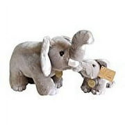 Aurora World Miyoni Stuffed Elephant Mom / Baby Set of 16 inch and 9 inch Plush