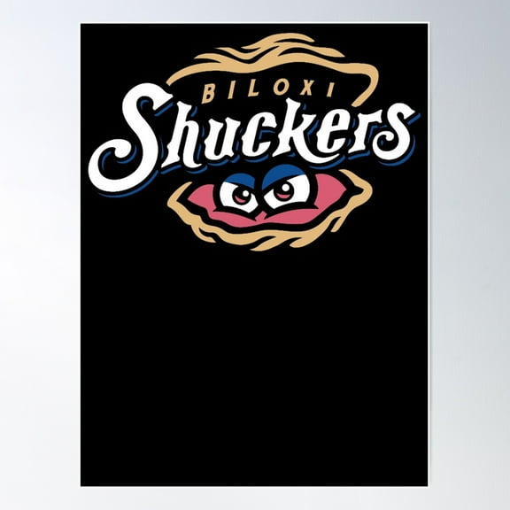 Biloxi Shuckers Poster Wall Art, Modern Wall Decor For Living Room Bedroom, 8x12 UNFRAMED