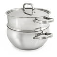 thumbnail image 6 of BergHOFF Belly Shape 18/10 Stainless Steel 9.5" Stock Pot with SS Lid, 5.5qt., 6 of 7