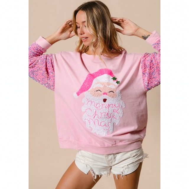 Sudaderas con capucha de retazos de purpurina para mujer, camiseta Vintage Harajuku, ropa de calle delgada de manga larga, ropa de Navidad, Top de otoño e invierno
