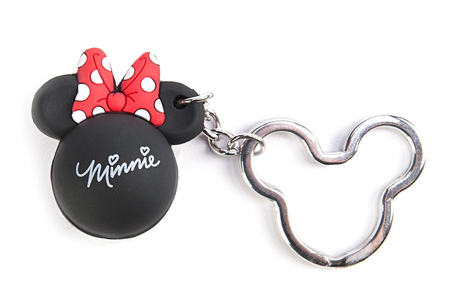 Personalized Minnie Mouse Keychain Red Bow Dots Backpack Tag 