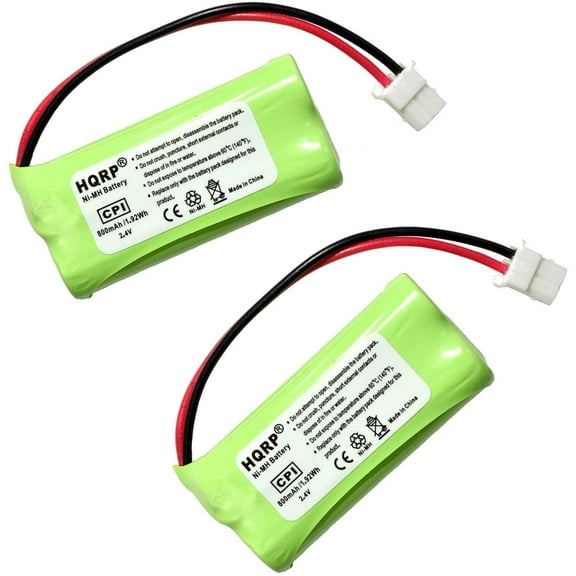 HQRP 2-Pack Phone Battery for VTech LS6325 / CS6328 / CS6328-2 / CS6329-3 / CS6328-4 / CS6328-5 Cordless Telephone