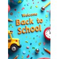 thumbnail image 4 of LUUFILx Welcome Back to School Banner Backdrop for Classroom Decor Kids Event Background Party Decorations School Supplies Photography Props Backdrop Banner, 4 of 8