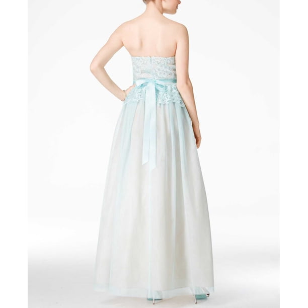 aqua peplum dress Marsoni by Colors MV1397 - Long Jacquard Mermaid Dress