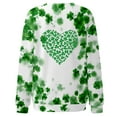 thumbnail image 4 of ICHUANYI St. Patrick's Tees for Women Women's Fashion Casual Round Neck Long Sleeve Printed T-Shirt Top, 4 of 5