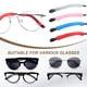 thumbnail image 5 of Cojines para las orejas de gafas Uxcell, 6 pares de agarre para gafas de 3-8mm, Rosa Roja, 5 of 7