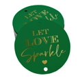 thumbnail image 1 of Inkdotpot Real Gold Foil Let Love Sparkle Wedding Tags Favor Hang Paper Tags 100 Pieces, 1 of 6