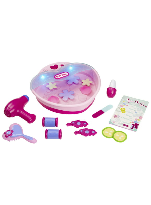 Little Tikes Play & Pamper Spa Set with 17 Accessories, Multi-Color, fKids Ages 2+ Years