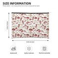 thumbnail image 3 of Hirioo Mushroom for Paper Reusable Cosmetic Bag Zipper Encouragement Travel Pouch Toiletry Bag for Women Girls, 3 of 7