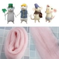 thumbnail image 2 of KRONDO Mice Needle Felting Kit,Felting Kits for Beginners,Mice Needle Felting Starter Kit,Needle Felting Kit Beginner Unfinished Wool Felt Mouse Craft Kit for Beginner DIY Craft Pendant, 2 of 9