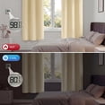thumbnail image 3 of Blackout Cortinas para Recámara, Cortina Blackout Térmica Aislada 2 Paneles 42x72 Pulgadas, Cortinas Negras con Ojales, Reducción de Ruido, Ahorro de Energía y Cortinas sin Arrugas para Sala de Estar, 3 of 7