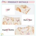 thumbnail image 3 of FORMRS Long Sleeve Top and Pants Pajama Set for Niños 2-Piece Sleepwear, Sizes 18M-8Y, Pink Seashell, 3 of 6