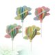 thumbnail image 2 of 4pcs 3D Clouds Hot Air Balloons Cake Topper Party Cake Pick Cake Decorations (Blue, Pink, Yellow, Green), 2 of 3