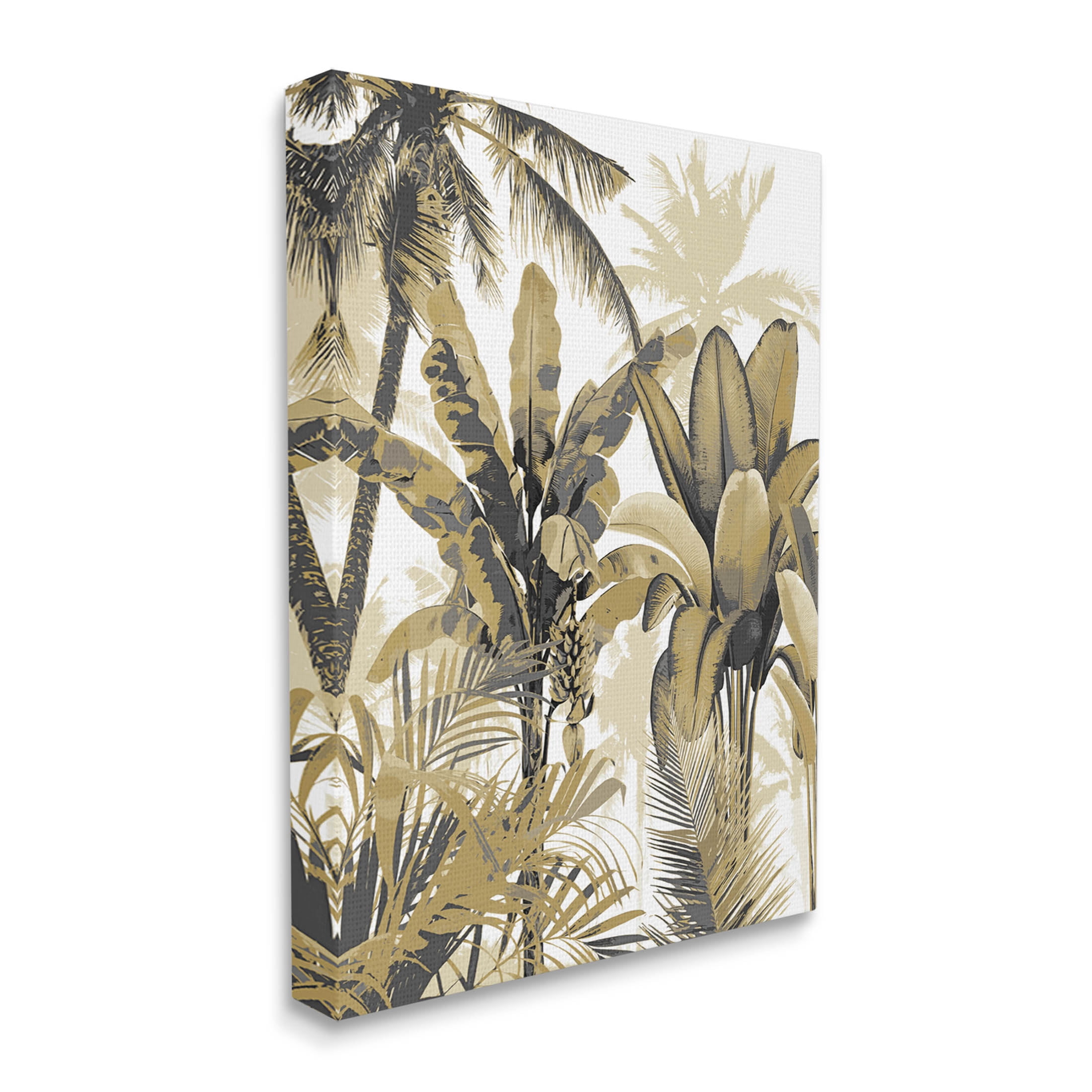 Tropical Varied Layered Palms Botanical & Floral Graphic Art Gallery Wrapped Canvas Print Wall Art