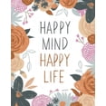 thumbnail image 2 of Tavoletti, Anne 26x32 White Modern Wood Framed Museum Art Print Titled - Happy Thoughts I, 2 of 4