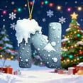 thumbnail image 4 of Kbndieu Initial Ornaments Christmas Tree Ornaments, Christmas Letter Ornaments for Christmas Tree Decorations, Christmas Hanging Decor N, 4 of 6