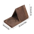 thumbnail image 3 of Librería trípode de madera maciza con espacio para tazas y dispositivos | Estantería personalizada para sala de estar o dormitorio, 3 of 9