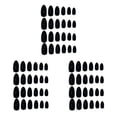 thumbnail image 4 of Soidarity 24 Pieces False Nails Press-on Stick-on Full Tips Nail DIY Fingernails Wearable Tips Manicure Supplies Art Sticker Cover Tools Type1 NO1 Soidarity CBP469619, 4 of 6