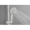 thumbnail image 4 of Shower system, ShowerSpas Shower System, with 10" Rain Showerhead, 4-Function Hand Shower, Adjustable Slide Bar and Soap Dish(White), 4 of 9