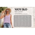 thumbnail image 7 of MOYIKO Tank Tops for Women Eyelet Crew Neck Sleeveless Tops Dressy Casual Trendy Flowy Summer Shirts Loose Fit, 7 of 7