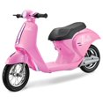 thumbnail image 1 of Barbie 24V Ride On Retro Scooter for Kids, Pink, 1 of 7