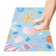 thumbnail image 2 of Sea Stars and Shells Bathroom Rug Non Slip Bathroom Mats Entry Door Soft Carpets for Kitchen Bedroom Living Room 39x20 inch, 2 of 7