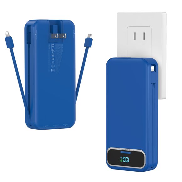 Power Bank aonidi 20000 mAh ligero con cables integrados