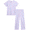 Purple Smileys, variant on dELiA*s Girls' Pajamas - 2 Piece Snug Fit Pointelle Floral Bow Pajamas Set for Girls (Sizes: 4-16)