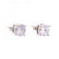 thumbnail image 3 of Empire Cove Sterling Silver Dipped Women's Jewelry Cubic Zirconia Stud Earrings, 3 of 5