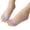 47# Light Purple, variant on Women Peep Toe Liner Socks No Show with Nonslip Heel Grip White