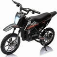 thumbnail image 1 of Cherish 500W 36V Kids Electric Dirt Bike – Ride-On Motorcycle with Variable Speed (15.5MPH), LED Headlight, Leather Seat, Chain Drive, 175lb Max Load, 1 of 6