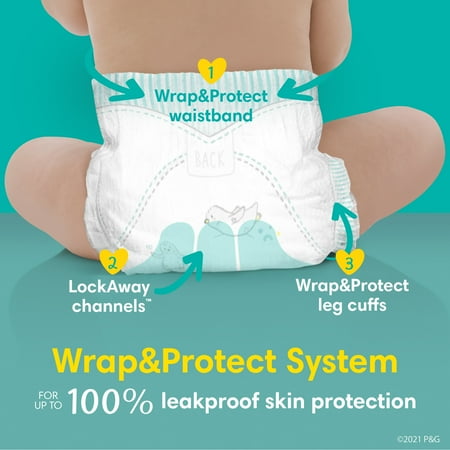 Pampers Swaddlers Soft and Absorbent Diapers, Size 5, 104 Count
