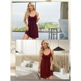 thumbnail image 5 of Sleeveless Nightgowns for Women O Neck Camisole Chemise Nightgown Adjustable Spaghetti Strap Racerback Sleep Dress Sexy Sleepwear Dress for Women, S-XXL, 5 of 11