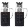 thumbnail image 1 of 2X Cold Brew Coffee Maker,Iced Tea Pitcher Infuser with Lid&Scale,Dual Use Filter Coffee Pot ,51Oz/1.5L, 1 of 6