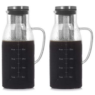 Kaffe Cold Brew Coffee Maker, Iced Coffee Pitcher. Easy Clean, Double-Wall Tritan Glass (1.3l / 44oz)