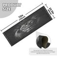 thumbnail image 2 of Bed Long Carpet Bed Rug 72x23.5In Indoor Non-Slip Durable Carpet Floor Mat Runner Rug Bedroom Hallway Carpet Machine Washable Beautiful Tiled Lion, 2 of 8