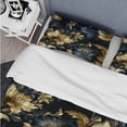 thumbnail image 4 of Designart "Opulent Navy Gold Damask I" Damask Bedding Covert Set - Bohemian & Eclectic Bed Set With 2 Shams, 4 of 5