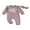 Purple, variant on Sylvamorning Baby Girl Casual Footless Jumpsuit Ruffle Long Sleeve Fuzzy Letter Embroidered Onesie Rompers with Headband Newborn Infant Cute Daily Outfits 0-18 Months